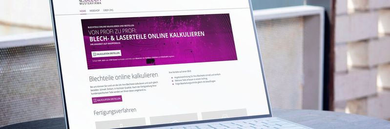 Die Oberfläche des Bestellportals ist vollständig an die Bedürfnisse und den Auftritt des Blechbearbeiters anpassbar.(Bild:  Rock IT)