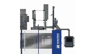 Kautex erfindet KCC-Baureihe neu: Durch die kompakte Bauweise beansprucht die dritte KCC-Generation weniger Standfläche in der Produktionshalle und schont den Geldbeutel der Anwender, wie es heißt. (Bild: Kautex)