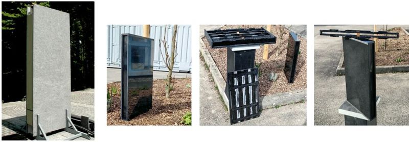 Für ihre Daccuss-Hauswand wurde TechnoCarbon Technologies in der Kategorie Hoch- und Tiefbau ausgezeichnet. CFS (Carbon Fiber Stone) ist ein Material, das kohlenstoffnegative Steine und biobasierte Fasern kombiniert. Es dient als umweltfreundlicher Ersatz für CO2-intensiven Beton in Hauswänden. Jeder Quadratmeter einer CFS-Wand bindet 59 kg CO2, während herkömmliche Zementwände 98 kg CO2 freisetzen. Mit auf Algenöl basierender grüner PAN-Kohlefaser verstärkte Steinplatten bilden hochgradig kohlenstoffnegative Hauswände. Diese Innovation beinhaltet mehrere neue Materialien und strukturelle Verbesserungen. Die Konstruktion weist aussteifende Strukturen auf, die eine stabile Zwischenschicht bilden, und die zur Isolierung mit kohlenstoffnegativem Biokohlegranulat gefüllt ist.  (Bild: TechnoCarbon Technologies)