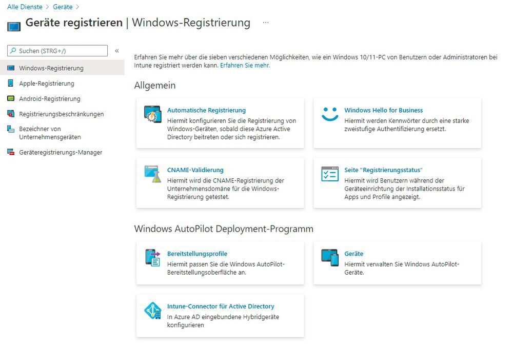 Windows AutoPilot und Microsoft Endpoint Manager Bild 2 / 8