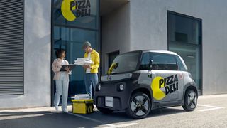 Der Rocks-E soll künftig in einer Spezialversion auch Pizza liefern. (Bild: Opel)
