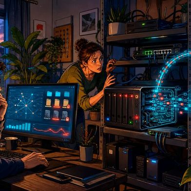 Beim SMB-Server ksmbd häufen sich aktuell schwere Fehler, die beispielsweise einen Fernzugriff ohne Anmeldung ermöglichen. (Bild: KI-generiert)