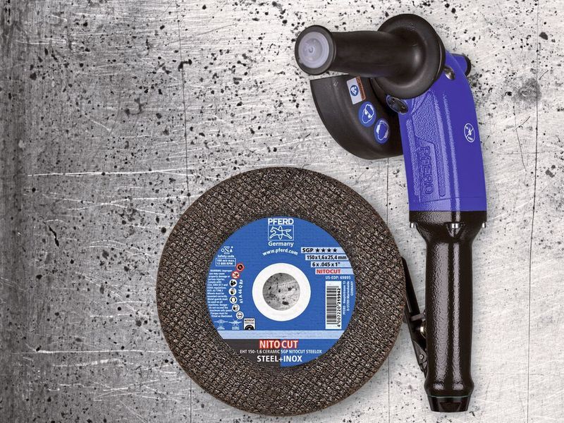 Tronçonnage ultrarapide grâce au nouveau disque de tronçonnage Nitocut de Pferd. (Pferd - VSM)