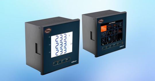 Die MIEZ Poweranalyser bieten umfangreiche Auswertemöglichkeiten und einen integrierten Speicher.(Bild:  Wöhner)