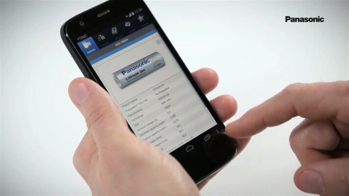 Hilft bei der Batterie-Suche: die Panasonic Battery Finder App gibt es nun auch für Smartphones, Tablets, Laptops und Desktops (Bild: Panasonic Industrial Devices)