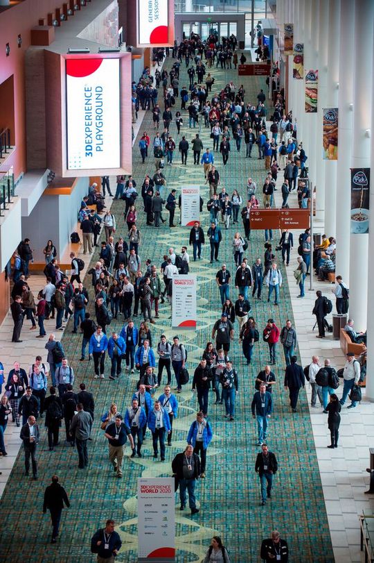 Die 3D-Experience-World findet dieses Jahr mit dem Fokusthema KI-basierte Generative Economy in Houston, USA statt.  (Bild:  Dassalu Systèmes)