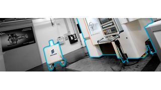 5GSensPRO-Testbed: Die großen Datenmengen können mit dem 5G-Mobilfunkstandard in hoher Geschwindigkeit und mit geringen Latenzen zwischen Sensoren und Cloud- und Großrechensystemen übertragen werden, um auch auf Feldebene zeitkritische Kommunikation, etwa für Regelungsanwendungen, zu gewährleisten. (Bild: Fraunhofer IPT)