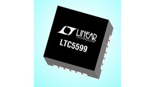 Der LTC5599 bietet eine unge¬wöhn¬lich hohe Seitenband¬unter¬drückung von –52,6dBc und ein Träger¬über¬sprechen von nur –51,5dBm (ohne Kali¬brie¬rung). (Bild: Linear Technology)