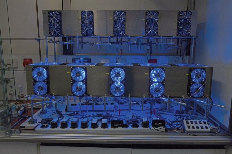 Gelingt hier die Wasserstoffsynthese direkt aus Sonnenlicht und ohne den Umweg über die Elektrolyse? (Bild: Elvira Eberhardt/Uni Ulm)