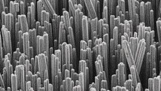 Mittels NanoWiring hergestellter Aluminum-Rasen auf einer Leiterplatte. (NanoWired)