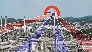Eine einzige Sensoreinheit kann große Areale mit bis zu einem Kilometer Entfernung rund um die Uhr autonom und vollautomatisch überwachen. (Bild: Grandperspective)