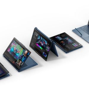 Das 360-Grad-Convertible mit Touchscreen und Stifterkennung lässt sich vielseitig nutzen. Der Yoga Pen Gen 2 funktioniert  sowohl auf dem Display als auch auf dem Touchpad.(Bild:  Lenovo)