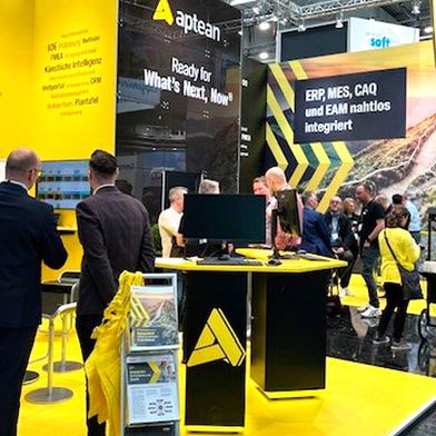 Besucher erleben am Aptean-Messestand praxisnah durchgängige ERP-Lösungen für UDI, EUDAMED und regu-lierte Prozesse. (Bild: Aptean)