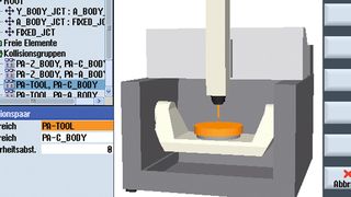Bild 1: Die neue CNC-Echtzeitüberwachung Collision Avoidance von Siemens gibt es nur für die High-End-Steuerungen Sinumerik 840D sl SW 4.5 SP2. (Bild: Siemens)