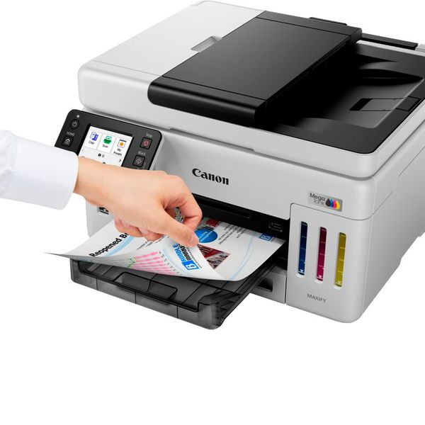 Einen automatischen Duplexdruck bieten beide Tintentank-MFPs.  (Bild: Canon)