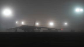 A B-52H Stratofortress idles prior to taking off in support of Operation Epic Fury in March 2026. (Source: U.S. Air Force)