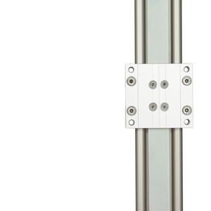 Neue Größen: Die Zahnriemenachse ZLW-1660 für axiale Lasten bis 500 N und der passende Schrittmotor Größe NEMA 34.