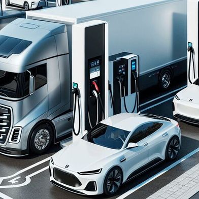 The ReNew project is developing system concepts for megawatt charging stations. (Image:Fraunhofer ISE | AI)
