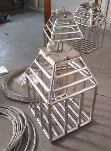Fixing cage for a project at Aden pumping station in Yemen. (Source: Nivelco Instruments India)