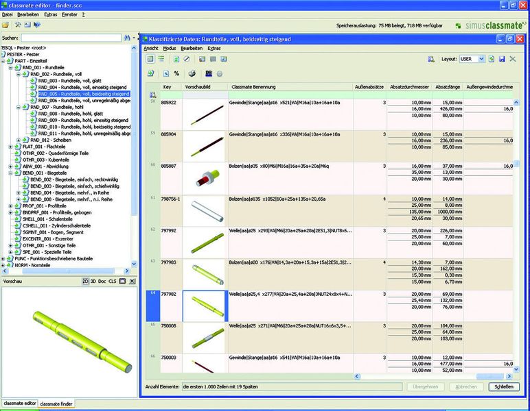classmate FINDER unterstützt mit einem automatischen, 100-prozentigen Geometrieabgleich und präziser Differenzdarstellung die Wiederverwendung von Bauteilen. (Archiv: Vogel Business Media)