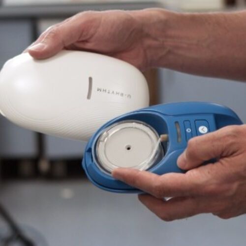 The wearable U-Rhythm device, developed by the University of Bristol. (Source:  David Hills (Glude.tv))