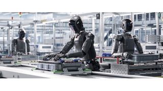 Zukunftsfantasie oder Realität? Humanoide Roboter könnten den Fachkräftemangel auffangen und beispielsweise Aufgaben in der Montage oder auch der Logistik übernehmen.  (Bild: © IM Imagery - stock.adobe.com)