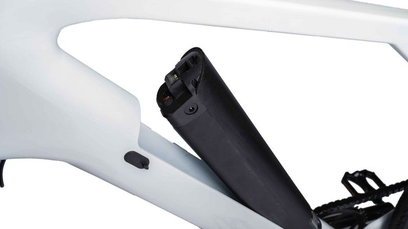 Die Batterie lässt sich im Rahmen laden oder zum Laden herausnehmen. (Bild: IO Mobility)