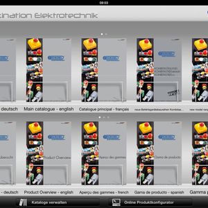 Der Nutzer hat Zugriff auf Produktkatalog und Produktübersicht und die Möglichkeit die Druckschriften in die App herunterzuladen.