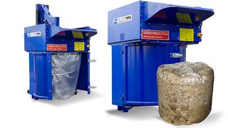 Rund 5.500 dieser Valpak-Pressen sind mittlerweile weltweit im Einsatz und erzeugen leicht zu handhabende Abfallballen. (Alterval)