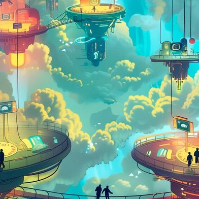 Multi-Cloud-Strategien bilden die Brücken in Zeiten steigender geopolitischer Risiken. (Bild: Midjourney / KI-generiert)