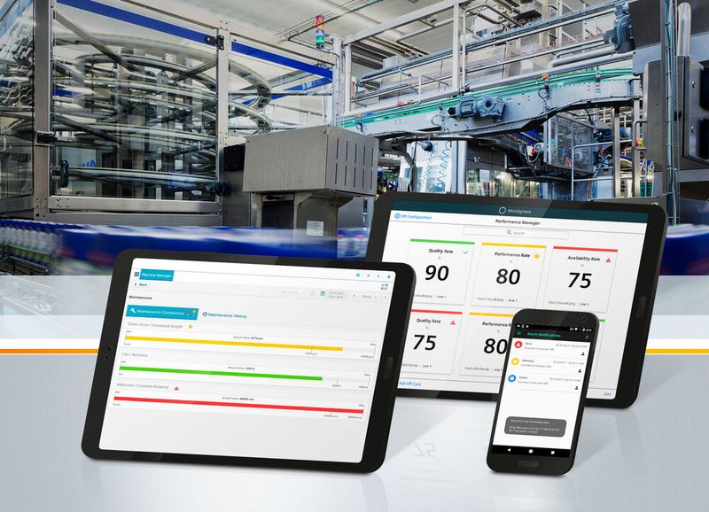Eine Reihe neuer Apps rund um die Automatisierung mit Simatic-Systemen bringt Siemens auf den Markt. Die neuen Simatic MindApps Machine Monitor, Notifier und Performance Monitor sind spezielle Applikationen für MindSphere, das offene IoT-Betriebssystem von Siemens, mit denen Anwender einfach die Vorteile cloudbasierter Services nutzen und Mehrwert generieren können. (Bild: Siemens)