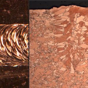 Eine Kupferschweißnaht hergestellt mit dem Lava-Schweißverfahren.(Bild:  Lava-X)