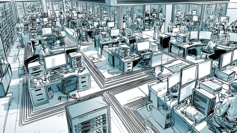Der Industriestandard CIFS ermöglicht das Öffnen lokal gespeicherter Dateien von entfernten Computern.(Bild:  Midjourney / KI-generiert)