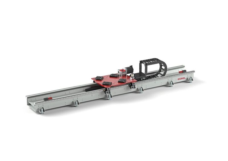 Die Güdel Germany GmbH hat sechs TMF-3 für den Fanuc R2000 Industrieroboter über unterschiedliche Integratoren geliefert. Das Produkt zeichnet sich dem Unternehmen zufolge durch hohe Steifigkeit und Schutzunempfindlichkeit aus. Beim TMF-3 handelt es sich um eine universelle Plattform für eine Vielzahl von Roboterfabrikaten. Sie lässt sich laut Hersteller einfach warten und ist in 6 Baugrößen verfügbar. (Bild: Güdel Germany GmbH)