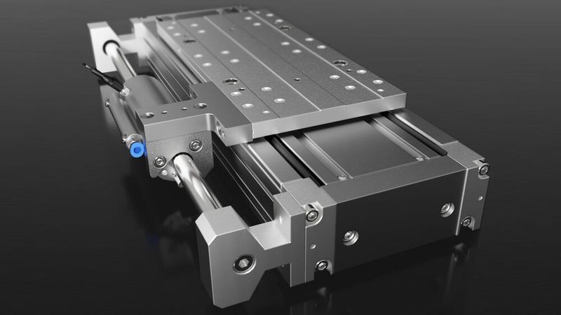 IEF-Werner bietet für einige Lineareinheiten eine zusätzliche pneumatische Feststellbremse, die einen sicheren Halt garantieren soll. (Bild: IEF Werner)