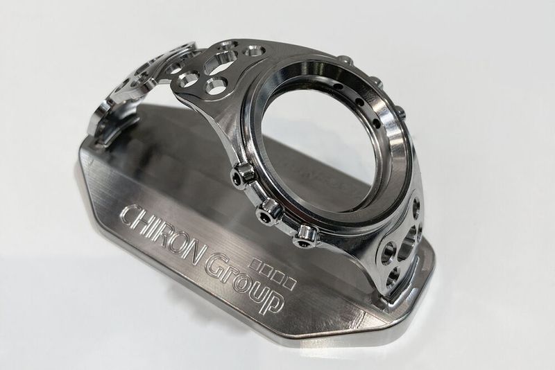 Habillage de montre fabriqué avec la Micro5 XL. (Source : Chiron Group)