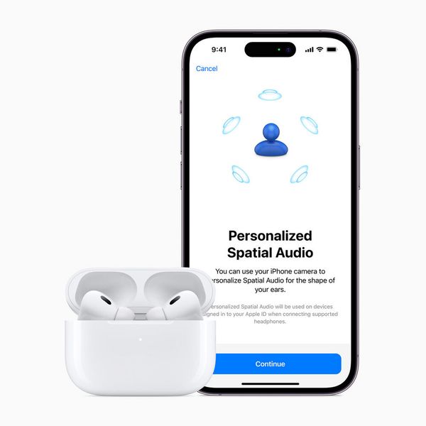 Über ein iPhone und die dazugehörige App lässt sich der Sound der Airpods Pro 2 individuell anpassen. (Bild: Apple)