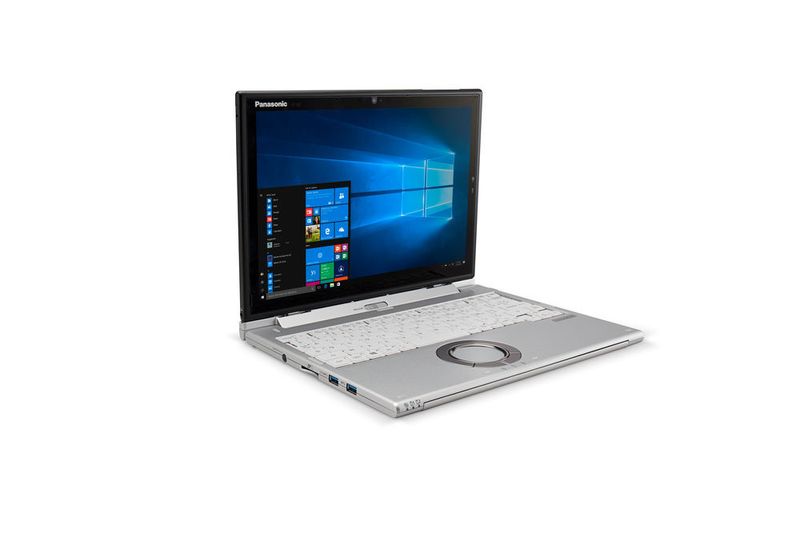 Das Panasonic Toughbook CF-XZ6 im Notebook-Modus. Für Rechenleistung und Grafik sorgt ein Intel Core i5-7300U mit zwei Kernen und vPro-Unterstützung.  (Panasonic)