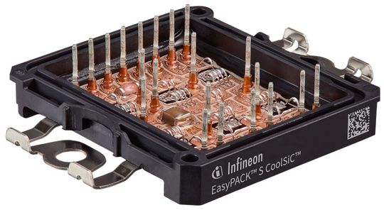 Bild 1:  Die EasyPACK-S-Familie ist für Anwendungen mit hoher Leistungsdichte in der Leistungselektronik ausgelegt.(Bild:  Infineon Technologies AG)