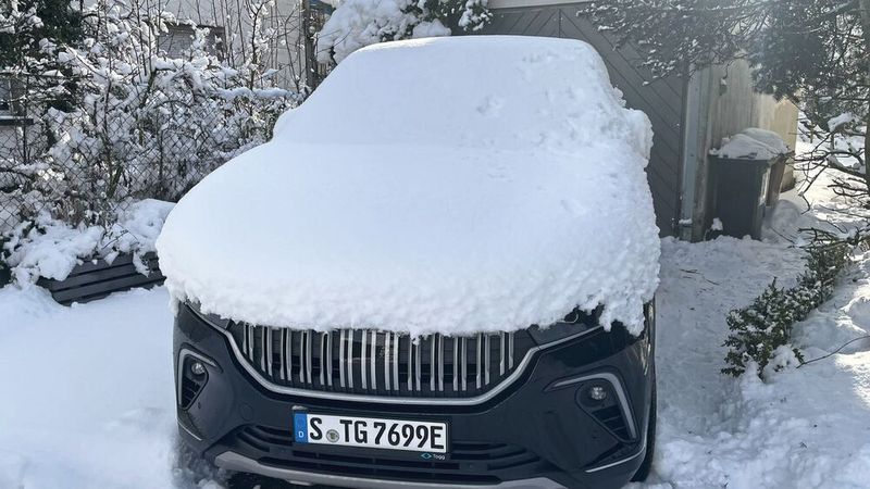 Die Testbedingungen waren für ein Elektroauto nicht immer ideal, ... (Bild: Grimm – VCG)