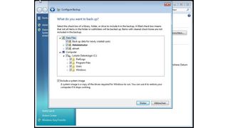 Gezielt sichern mit Windows 7: Die neue Backupanwendung erlaubt die Sicherung von Images und Ordnern. (Archiv: Vogel Business Media)