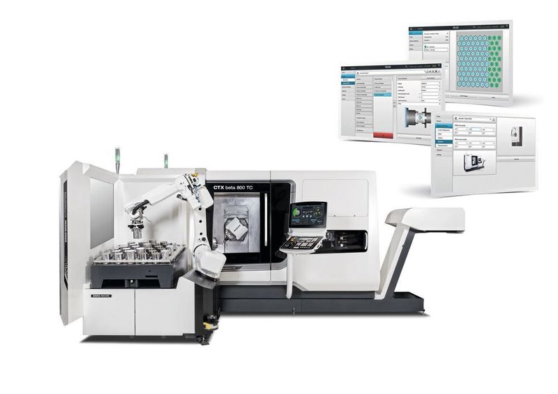 13 Hightech-Maschinen ausgestattet mit ganzheitlichen Automationslösungen zeigt DMG Mori auf der AMB. Als Neuheit präsentiert DMG MORI den Robo2Go in der zweiten Generation. (DMG Mori)