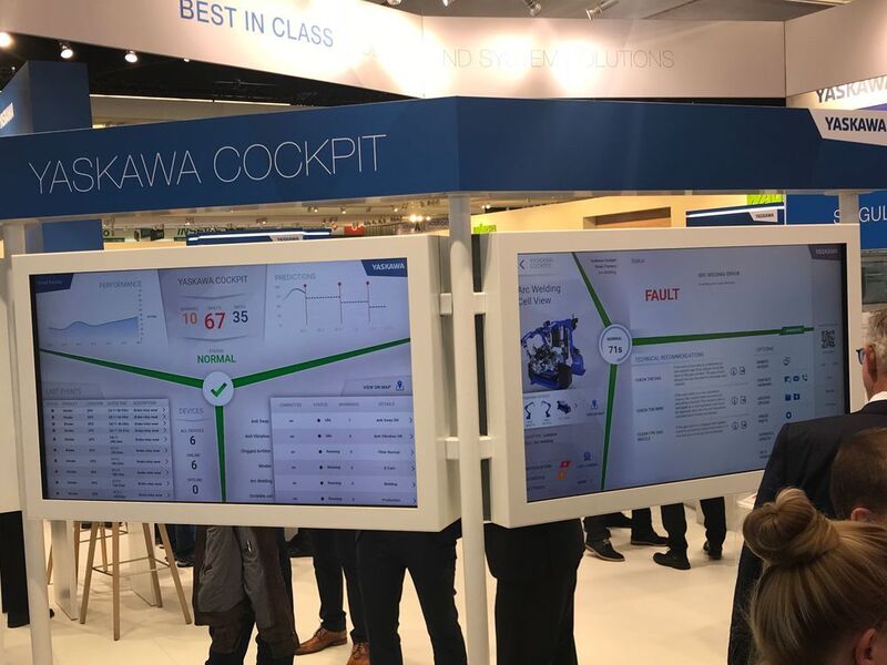 Mit dem Yaskawa Cockpit hat Yaskawa eine neue, zentrale Software-Plattform für vernetzte Produktionsumgebungen entwickelt. Das Unternehmen setzt dabei unter anderem auf die Standard-Schnittstelle OPC UA. (U. Drescher/konstruktionspraxis)