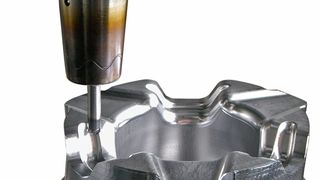 Bild 1: Schrumpffutter mit einem Bauteil aus dem Formenbau. Hier hat die Schrumpftechnik ihren Ursprung. (Bild: Haimer)