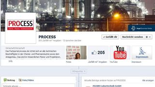 Die Pharma- und Chemieindustrie misst dem aktuellen Trend in Richtung Social Media noch keine große Bedeutung bei. Die PROCESS-Redaktion nutzt diesen zusätzlichen Kanal beispielsweise mit Mehrwert für ihre Leser. (Screenshot: PROCESS)