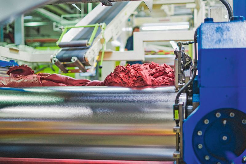 Vom Kühlschlauch bis zum Scheibenwischerblatt: Kautschukmischungen spielen sowohl in der Industrie als auch im alltäglichen Leben eine wichtige Rolle. Hergestellt werden die Werkstoffe unter anderem in den Walzwerken der Gummiwerk Kraiburg GmbH & Co. KG.  (Bosch Rexroth)