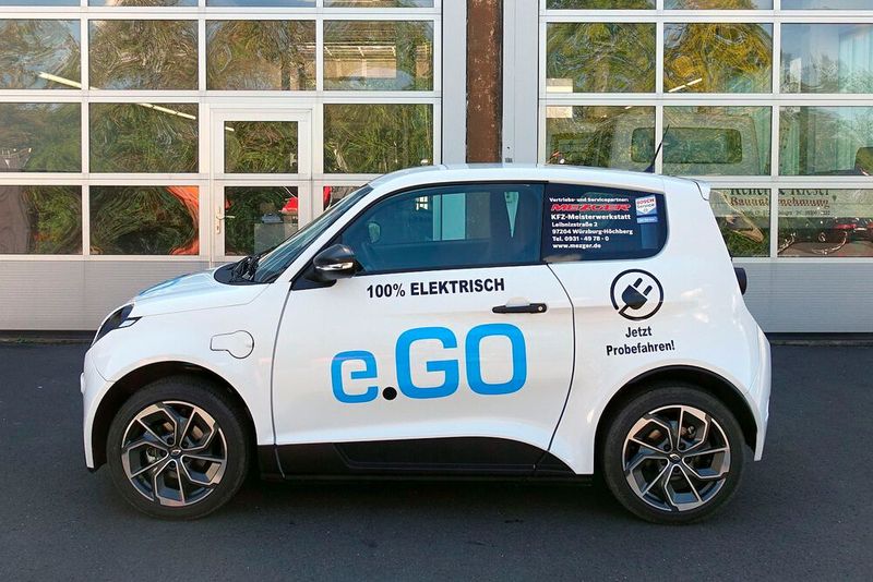 Mit 3,34 Metern ist der E-Go Life eines der kleinsten Elektroautos auf dem Markt. (Bild: Rosenow/»kfz-betrieb«)
