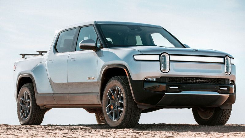 Rivian hat im September sein erstes Elektromodell im Pick-up-Segment auf den Markt gebracht und so einen Wettlauf unter anderem mit Tesla für sich entschieden.(Bild:  Rivian)