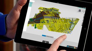 Komplexes 3D-Modell eines Schiffes: Die Softwareplattform Instant-3D-Hub visualisiert die 3D-Daten überall und interaktiv in einem Webbrowser – so können auch Mitarbeiter außerhalb der Konstruktionsabteilung auf die Daten zugreifen, sich über den aktuellen Status informieren und bei der weiteren Planung mitdiskutieren. (Fraunhofer-IGD)