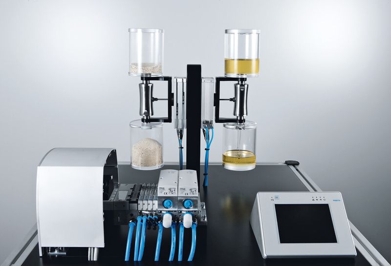 Bild 2: Die Proportional-Medienventile kommen überall dort zum Einsatz, wo ein reibungsarmer und schneller Produktdurchfluss gefordert wird. (Bild: Festo)